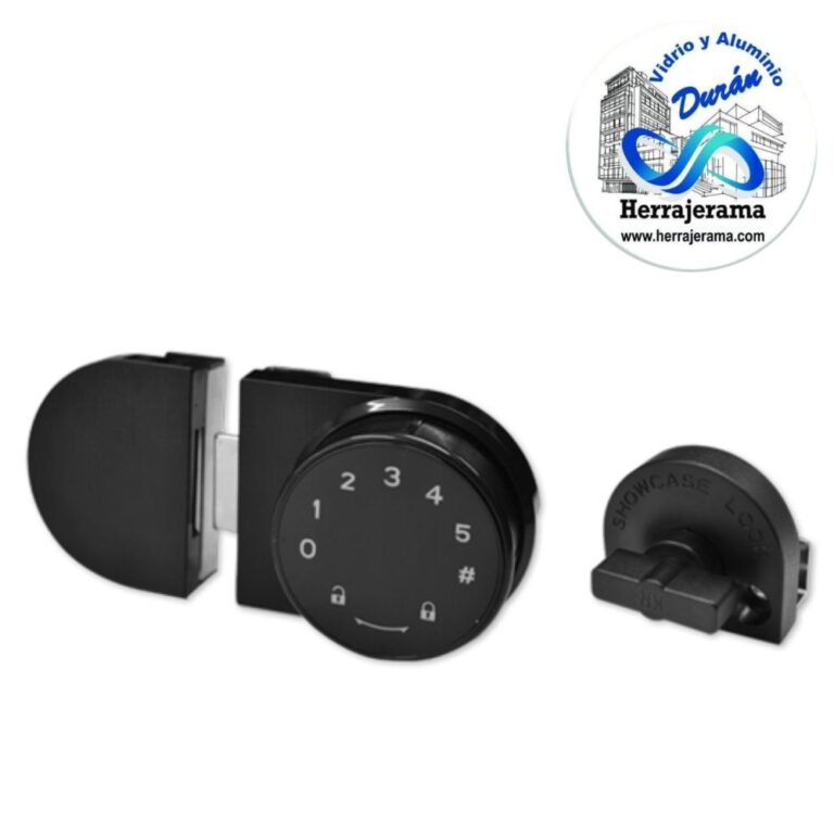 CERROJO DIGITAL PARA PUERTAS ABATIBLES DE VIDRIO TEMPLADO,MX67463 BRUKEN