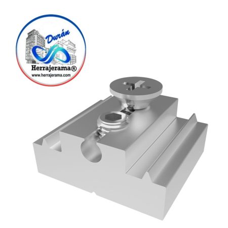 SAMV 136400600 TOPE  ALUM AJUSTABLE P/PERFIL LATERAL TAPA (F