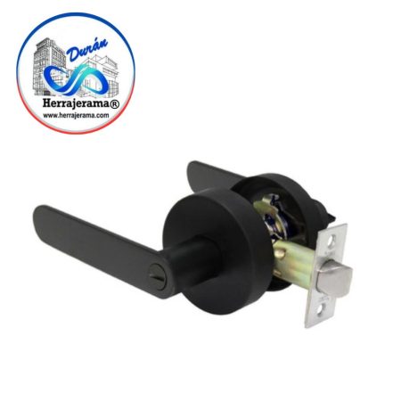 BRUKEN CERRADURA TUBULAR 4742 PRIV (BAÑO) NEGRO MATE MX66916