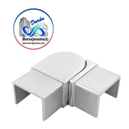 HERRALUM 1392003SA MINI RAILING CUADRADO CODO HORIZONTAL AJUSTABLE AC