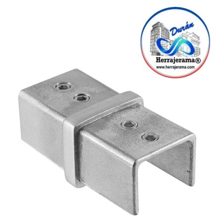 HERRALUM 1392004SA MINI RAILING CUADRADO CONECTOR RECTO ACE INOX 304