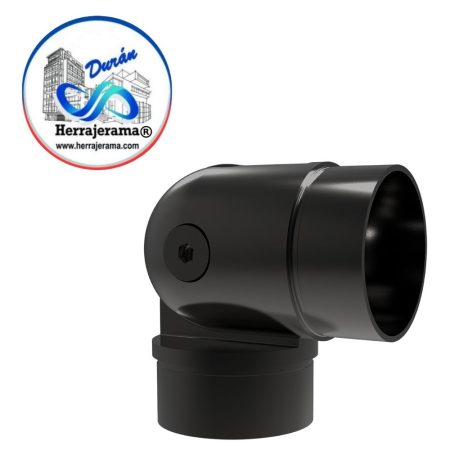 HERRALUM 1394007200NE Codo ajustable de 0 a 90° para tubo de 50.8mm