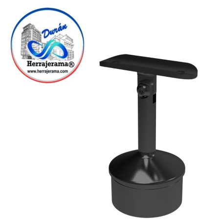 HERRALUM 1394008200NE Soporte de pasamanos base móvil 75mm  para tubo de 50.8mm