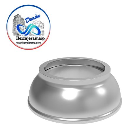 HERRALUM 1394035200SA BRND BASE CURVA CON TAPA SS304 PARA TUBO 50.8mm