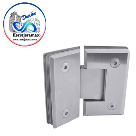 GALIER BISAGRA PARA BAÑO 135°, VIDRIO-VIDRIO. ACERO INOX 201 CROMO,MX65070