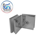 GALIER CLIP VIDRIO VIDRIO A 90° SATIN ZAMAC,MX66084
