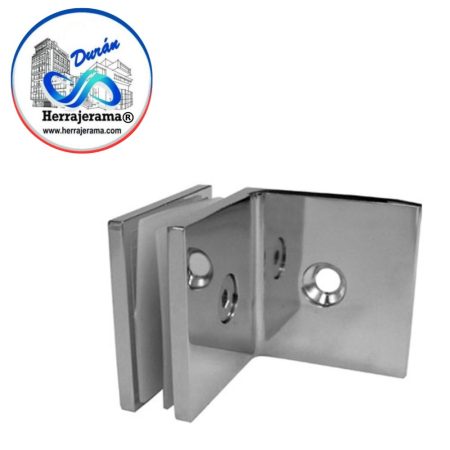 GALIER CLIP MURO VIDRIO A 90° ZAMAC,MX66085