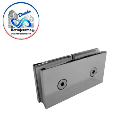 GALIER CLIP VIDRIO VIDRIO A 180° ZAMAC,MX66087