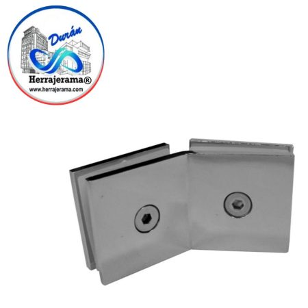 GALIER CLIP VIDRIO VIDRIO A 135° SATIN ZAMAC,MX66090