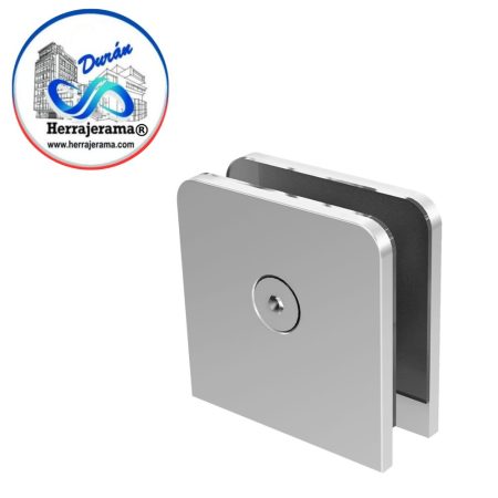 GALIER CLIP CUADRADO MURO - VIDRIO. ACABADO CROMO,MX65209