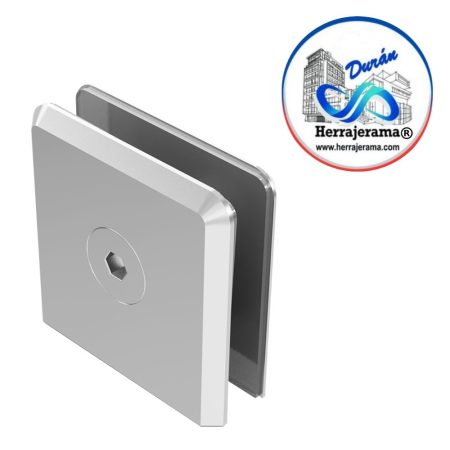 HERRALUM 1446000CO CONECTOR DE ZAMAK MURO-VIDRIO FIJACION CENTRAL CRO