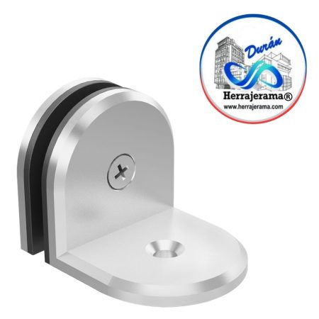 HERRALUM 1481000CO CONECTOR AC INOX 304 CURVO P/FIJOS C/BASE CROMO(11