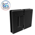 HERRALUM 1032180NE HERRAJE VIDRIO/VIDRIO 180° MOD DL73F NEGRO