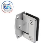 HERRALUM 1033DESCO HERRAJE VIDRIO/MURO C/BASE DESF CROMADO