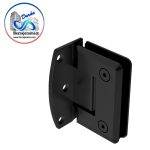 HERRALUM 1033DESNE HERRAJE VIDRIO/MURO C/BASE DESF NEGRO