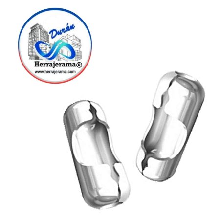 HERRALUM 2045045CO SEGURO P/CADENA DE 4.5 MM CROMO 100 PIEZAS