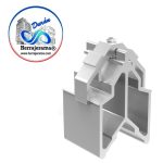 HERRALUM 204803100 ESCUADRA DE ALUM OPRESOR AC INOX P/PUERTA SERIE 14