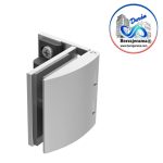 HERRALUM 1101000SA BISAGRA PARA VITRINA CRISTAL DE 6MM SATIN