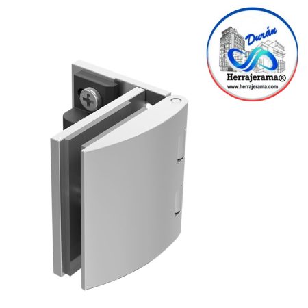 HERRALUM 1101000SA BISAGRA PARA VITRINA CRISTAL DE 6MM SATIN