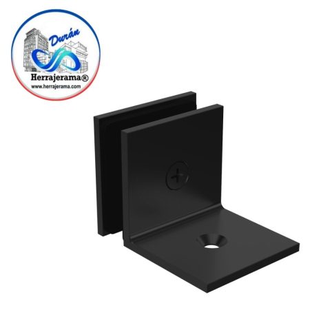 HERRALUM 1106000NE CONECTOR RECTO P/FIJOS C/BASE NEGRO