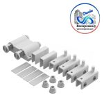 HERRALUM 1108DOBBL BISAGRA-MAGNETO DOBLE PUERTA BATIENTE BLANCA