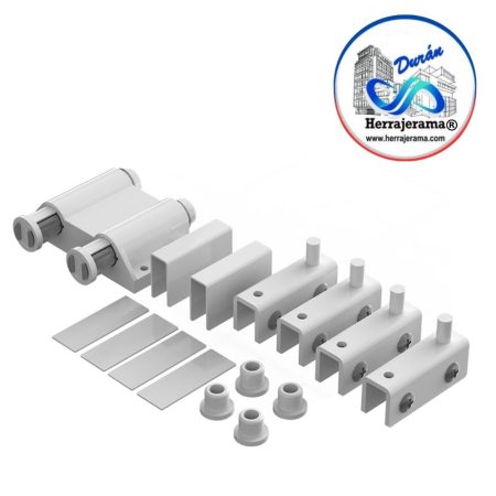 HERRALUM 1108DOBBL BISAGRA-MAGNETO DOBLE PUERTA BATIENTE BLANCA