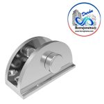 HERRALUM 1112001CO CONECTOR CURVO P/VID 6 MM C/T BISEL CROMO