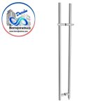 HERRALUM 1128120SA JALADERA TUBULAR AC INOX C/CHAPA 1.20MT SATIN