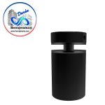 HERRALUM 1130000NE HERRAJE DE FIJACION VIDRIO-MURO NEGRO