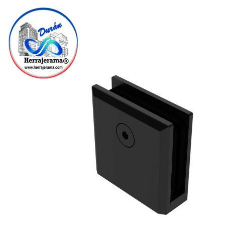 HERRALUM 1144000NE CONECTOR 2" P/FIJOS D/VIDRIO TEMP NEGRO
