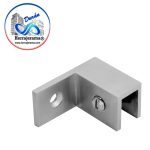HERRALUM 1147003SA CONECTOR ESCUADRA VID-MURO AC INOX 304 IZQ SATIN