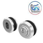 HERRALUM 1151000SA CERRADURA AC-INOX C/CONTRA VIDRIO 8-10mm SATIN
