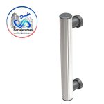 HERRALUM 2153018BL JALADERA TUBULAR ESTRIADA P/PUERTA BLANCA