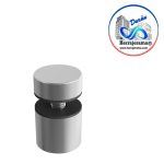 HERRALUM 1158016SA HERRAJE P/INST VIDRIO-MURO 19X16mm SATIN