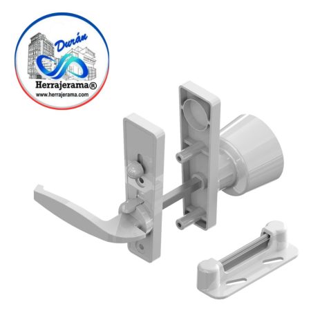 HERRALUM 1167000BL CHAPA ACCESORIO P/CIERRAPUERTA 1022 BLANCA