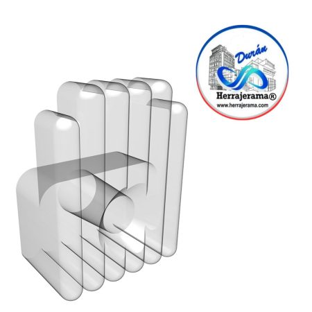 HERRALUM 2168003CR CARGADOR DE ESPEJO /MANO DE CHANGO 3 MM CR (100 PIEZAS)