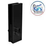 HERRALUM 1179000NE CHAPA P/VIDRIO TEMPLADO SENCILLA NEGRO
