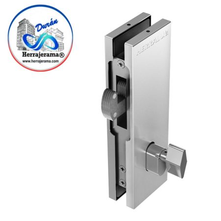 HERRALUM 1195000SA CHAPA DE GANCHO MADERO P/VIDRIO SATIN