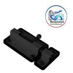 HERRALUM 2175005NE PASADOR PARA CANCEL DE BAÑO 5cm NEGRO