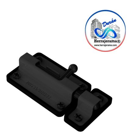 HERRALUM 2175005NE PASADOR PARA CANCEL DE BAÑO 5cm NEGRO