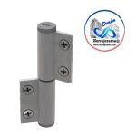 HERRALUM 2176IZQGR BISAGRA P/VENT PROY/BATIE S-35 IZQ GRIS