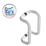 HERRALUM 2201000BL JALADERA TUBULAR DE ALUMINIO 1" CURVA BLANCA