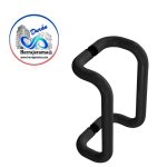 HERRALUM 2201000NE JALADERA TUBULAR DE ALUMINIO 1" CURVA NEGRA
