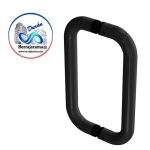 HERRALUM 2202000NE JALADERA TUBULAR DE ALUMINIO 1" RECTA NEGRO