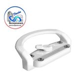 HERRALUM 2208012BL JALADERA LA BRECHA INY ALUMINIO 12CM BLANCA