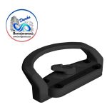 HERRALUM 2208012NE JALADERA LA BRECHA INY ALUMINIO 12CM NEGRA