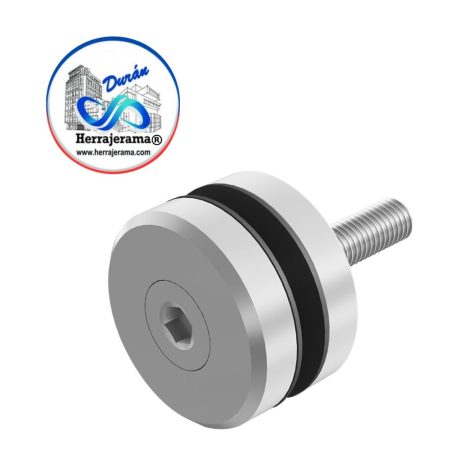 HERRALUM 2232000SA BOTON PASADO ACERO INOX P/VID TEMP SAT