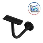 HERRALUM 2298000NE SOPORTE PARA PASAMANOS 2" A MURO NEGRO