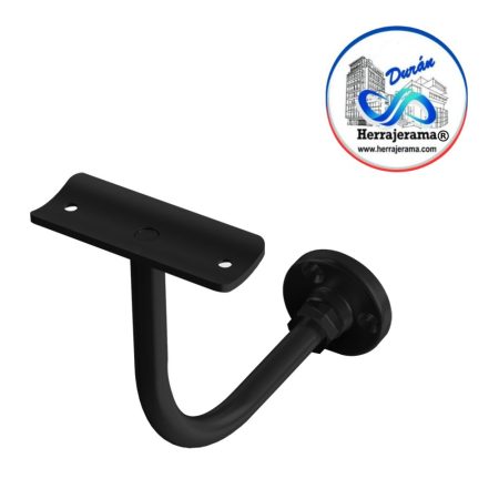 HERRALUM 2298000NE SOPORTE PARA PASAMANOS 2" A MURO NEGRO