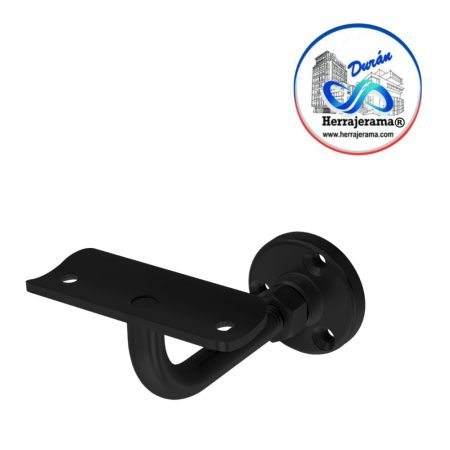 HERRALUM 2298CORNE SOPORTE PARA PASAMANOS CORTO 2" A MURO NEGRO
